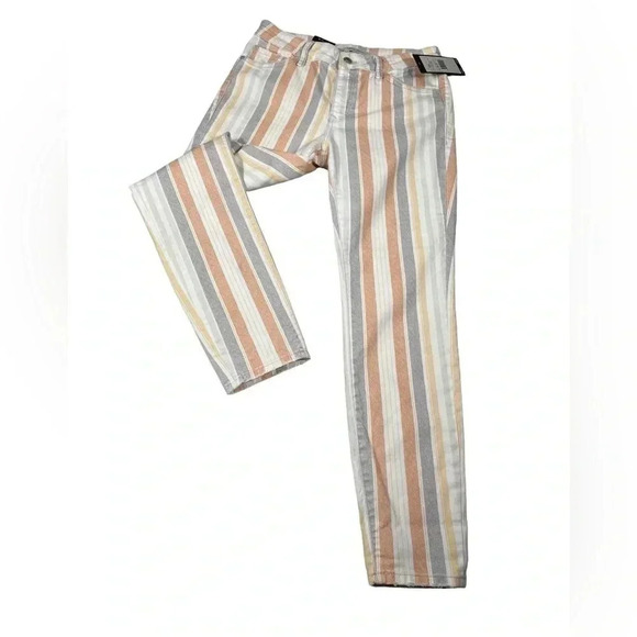 Mavi Tess  Spring Stripe High Rise Skinny Jeans Size 28 - Picture 7 of 10